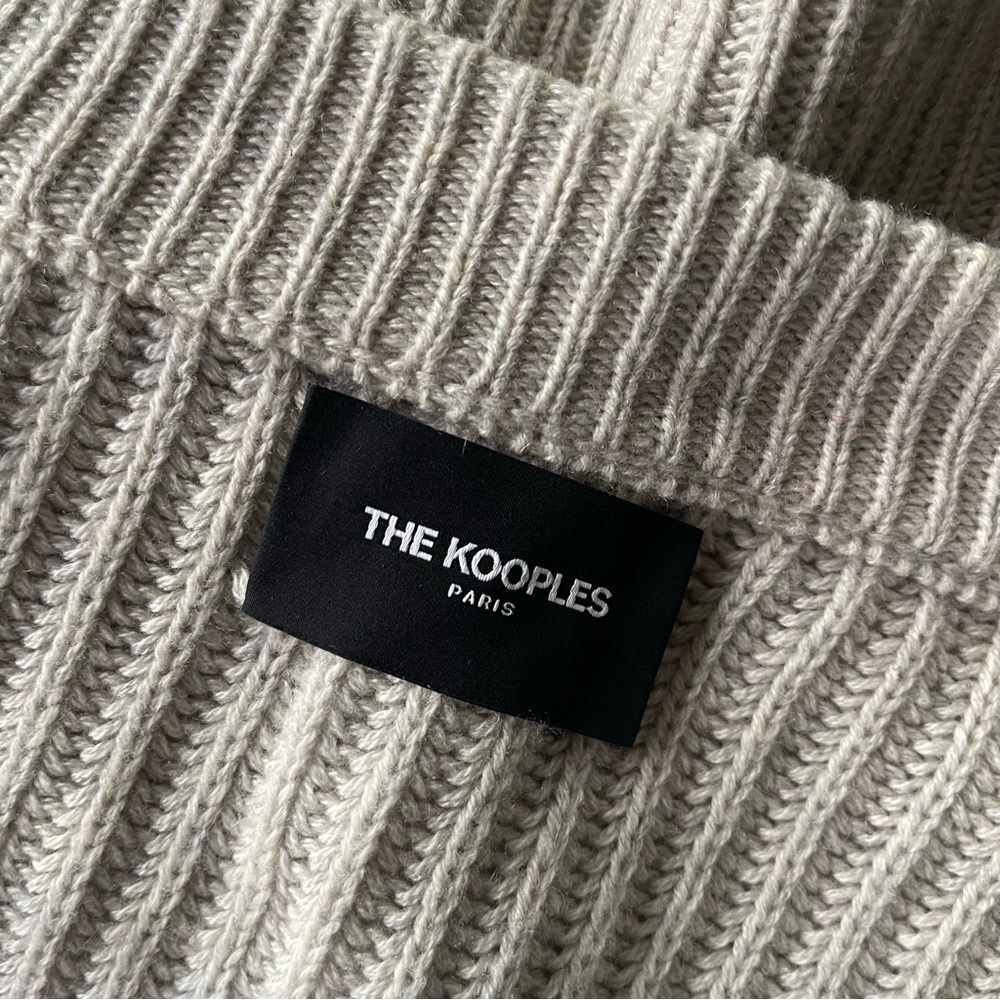 The Kooples Wool Cashmere Cardigan Crest Patch Ov… - image 6